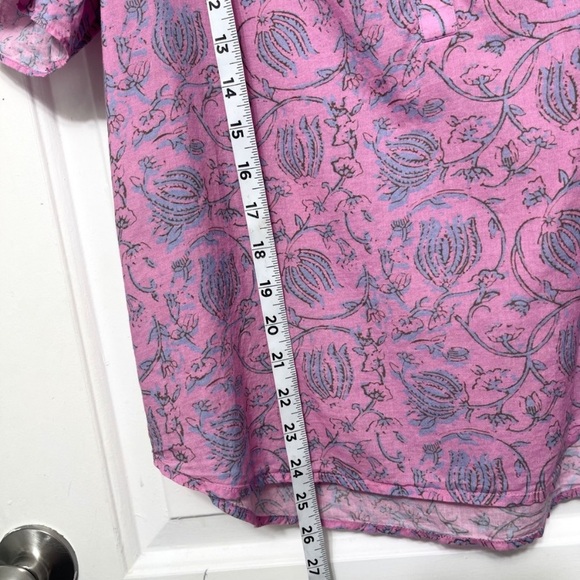 Apiece Apart Los Altos Floral Print Mock Neck Blouse Small - Picture 10 of 12